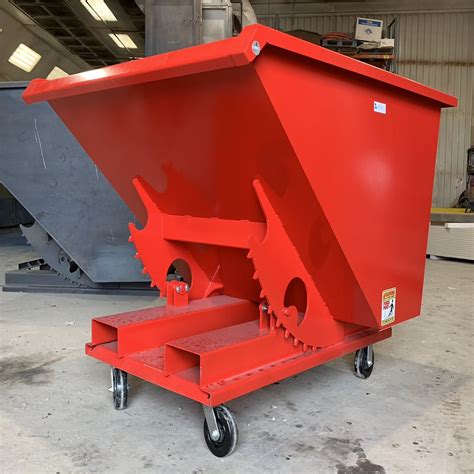 metal forklift dump box|forklift dumpster.